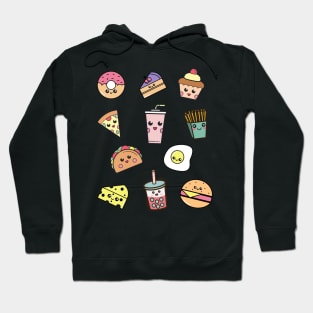 Cute kawaii fast food Hoodie